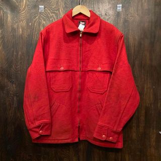 ウールリッチ(WOOLRICH)のUSA古着 Woolrich 50s ビンテージ ウールジャケット talon(ブルゾン)