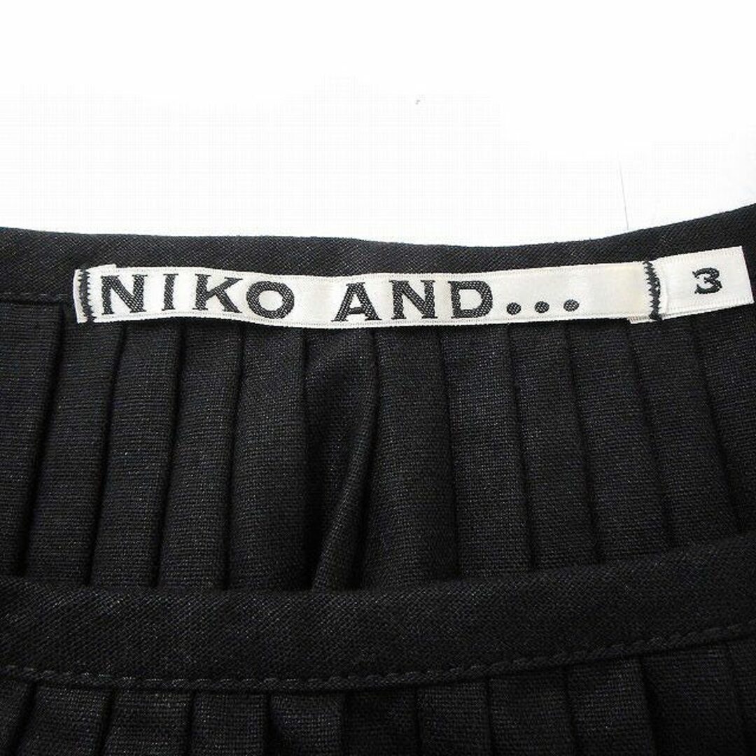 niko and...(ニコアンド)のニコアンド Niko and.. プリーツスカート ロング丈 サイドリボン 無地 レディースのスカート(ロングスカート)の商品写真
