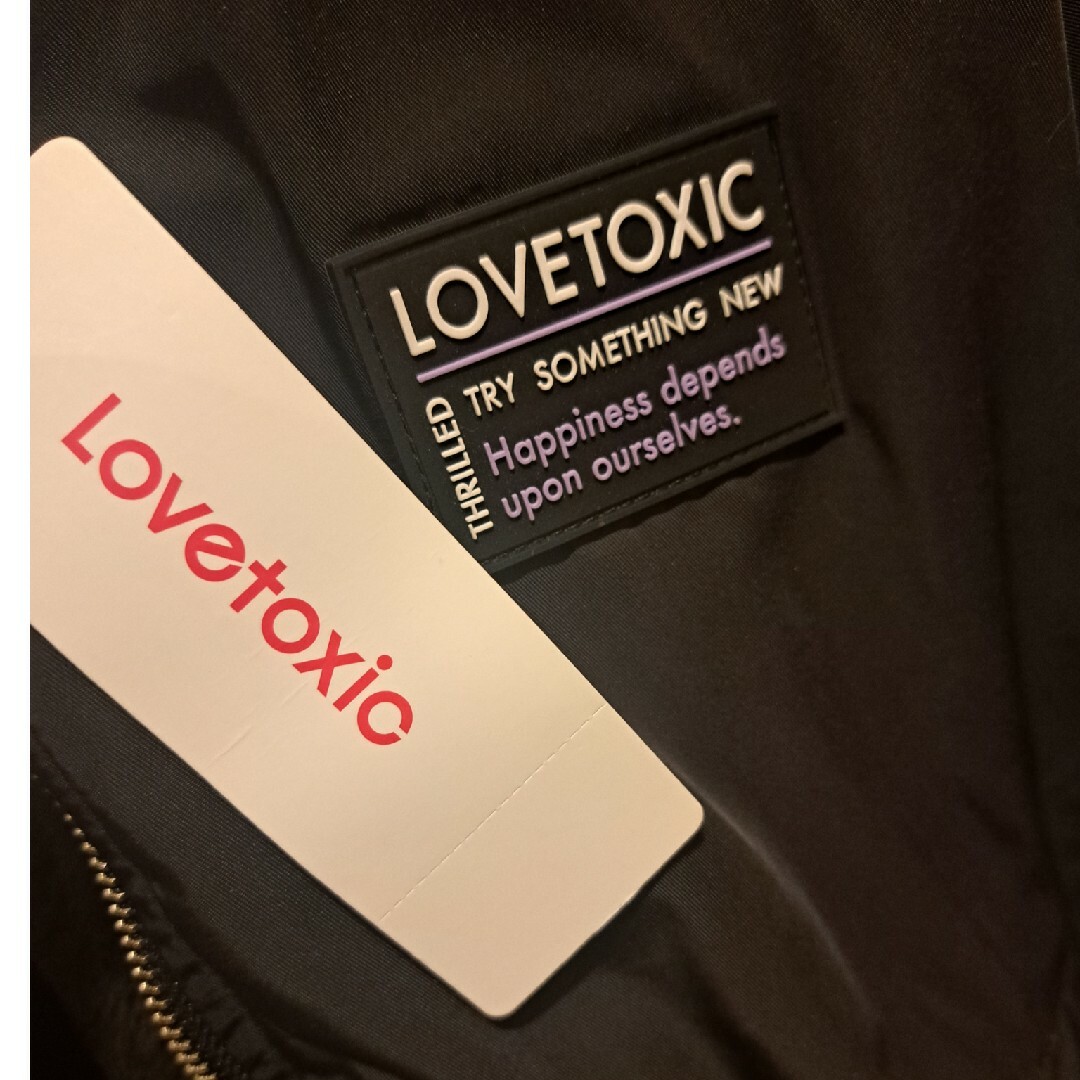 lovetoxic(ラブトキシック)のラブトキシック　Lサイズ160センチ黒アウター美品 キッズ/ベビー/マタニティのキッズ服女の子用(90cm~)(ジャケット/上着)の商品写真