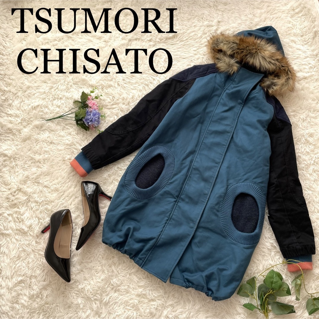 かっこ可愛い　コート　TUMORI CHISATO  甘モール　モッズコート