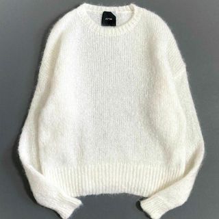 エイトン(ATON)のweb限定 ATON MOHAIR SHAGGY クルーネックセーター(ニット/セーター)