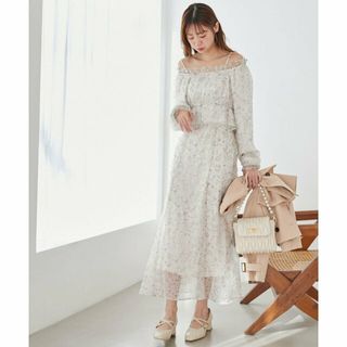 マジェスティックレゴン(MAJESTIC LEGON)の【ｱｲﾎﾞﾘｰ柄】Bloomingフラワーキャミワンピ(ロングワンピース/マキシワンピース)