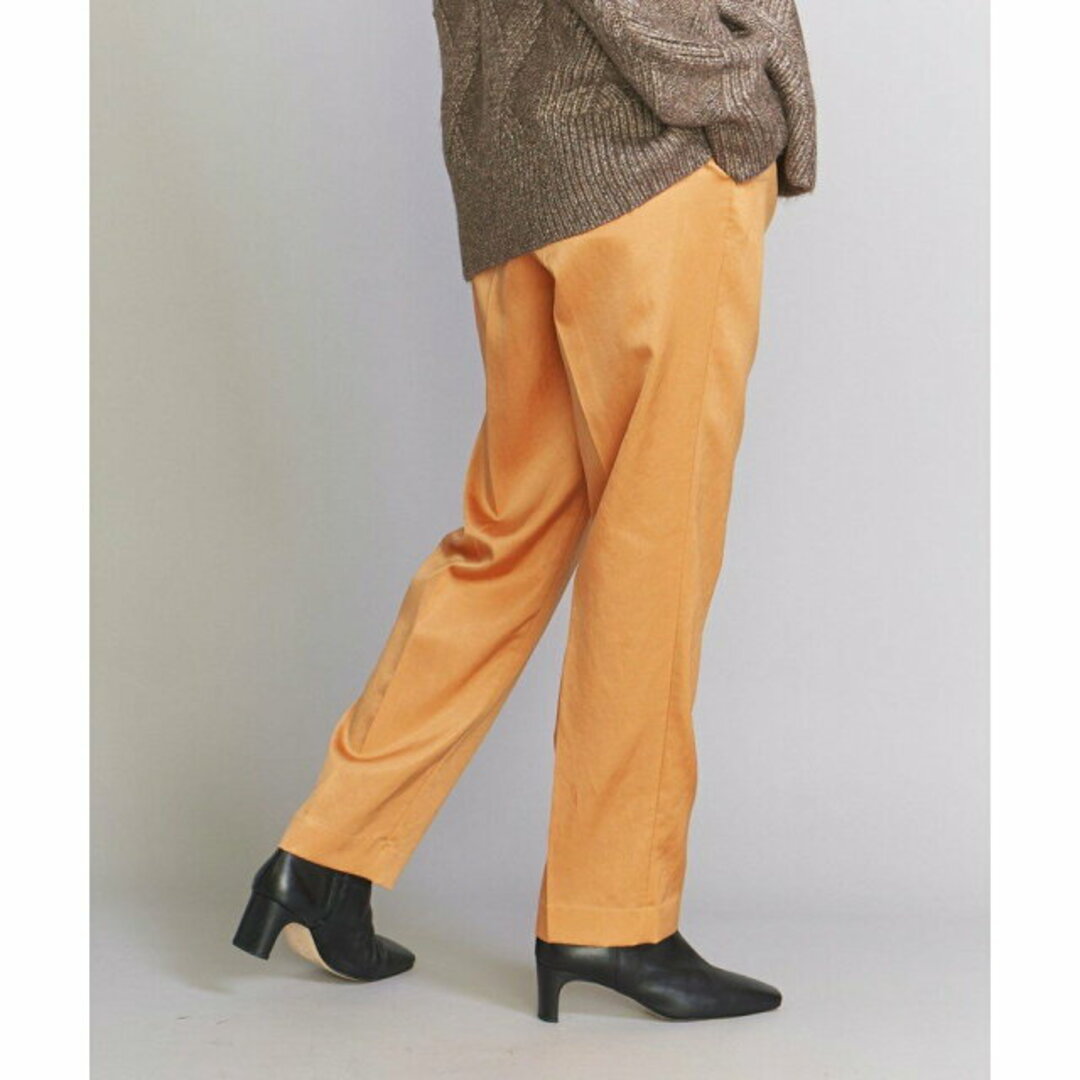 BEAUTY&YOUTH UNITED ARROWS(ビューティアンドユースユナイテッドアローズ)の【ORANGE】【S】サテンドロースト パンツ/22FW -ウォッシャブル- レディースのパンツ(その他)の商品写真