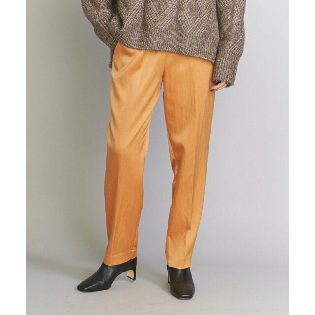 BEAUTY&YOUTH UNITED ARROWS(ビューティアンドユースユナイテッドアローズ)の【ORANGE】サテンドロースト パンツ/22FW -ウォッシャブル- レディースのパンツ(その他)の商品写真