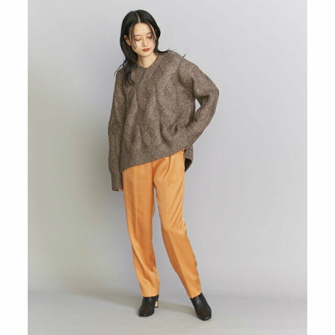 BEAUTY&YOUTH UNITED ARROWS(ビューティアンドユースユナイテッドアローズ)の【ORANGE】サテンドロースト パンツ/22FW -ウォッシャブル- レディースのパンツ(その他)の商品写真