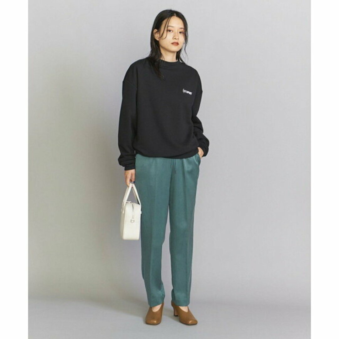 BEAUTY&YOUTH UNITED ARROWS(ビューティアンドユースユナイテッドアローズ)の【DK.GREEN】【XS】サテンドロースト パンツ/22FW -ウォッシャブル- レディースのパンツ(その他)の商品写真