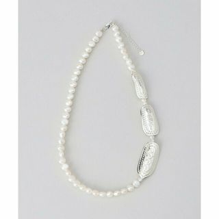 ビューティアンドユースユナイテッドアローズ(BEAUTY&YOUTH UNITED ARROWS)の【SILVER】<PREEK>PEARL TEUCHI PLATE NECKLACE 42/ネックレス(カットソー(長袖/七分))