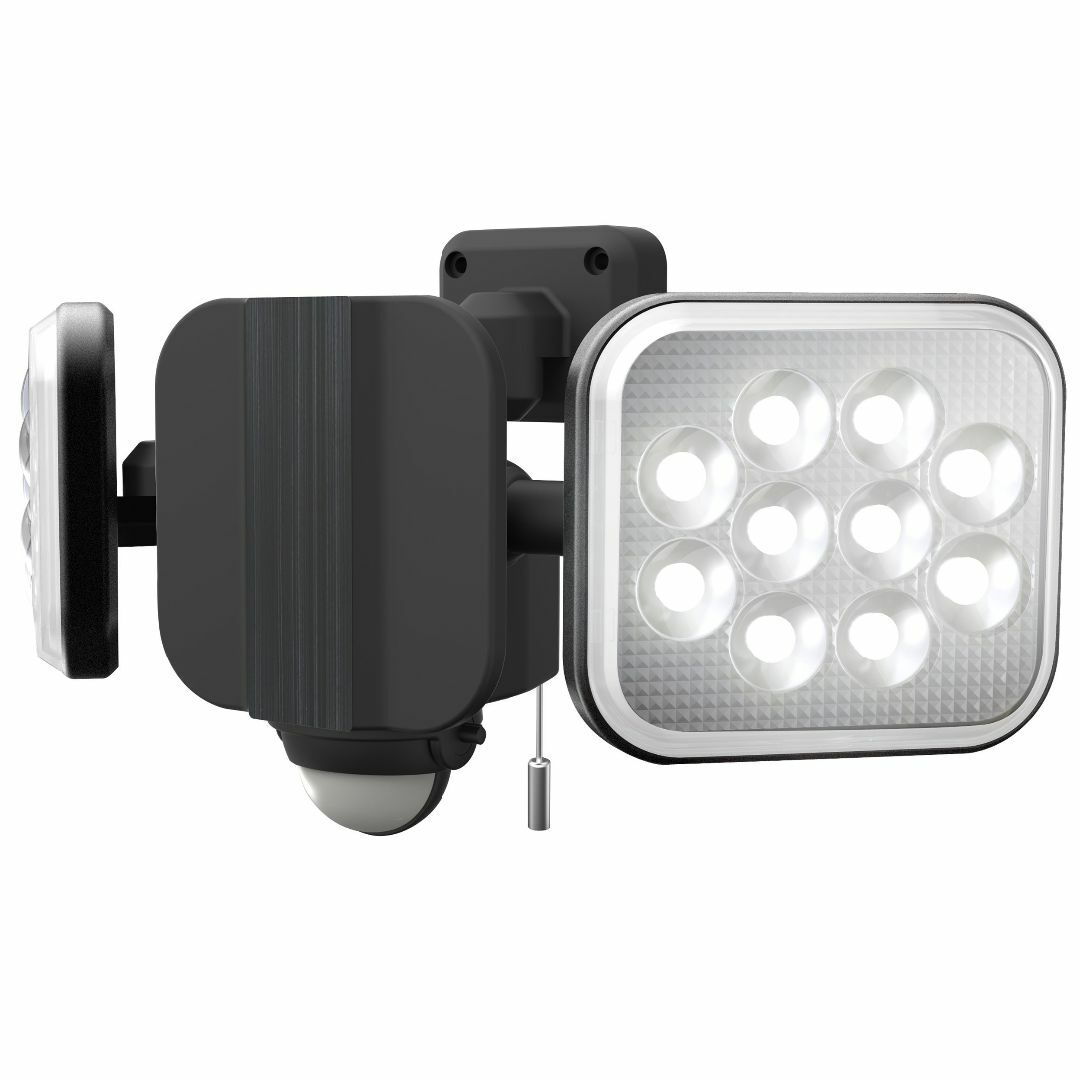 ライト/ランタンムサシ RITEX フリーアーム式LEDセンサーライト(12W×2灯) 「コンセ