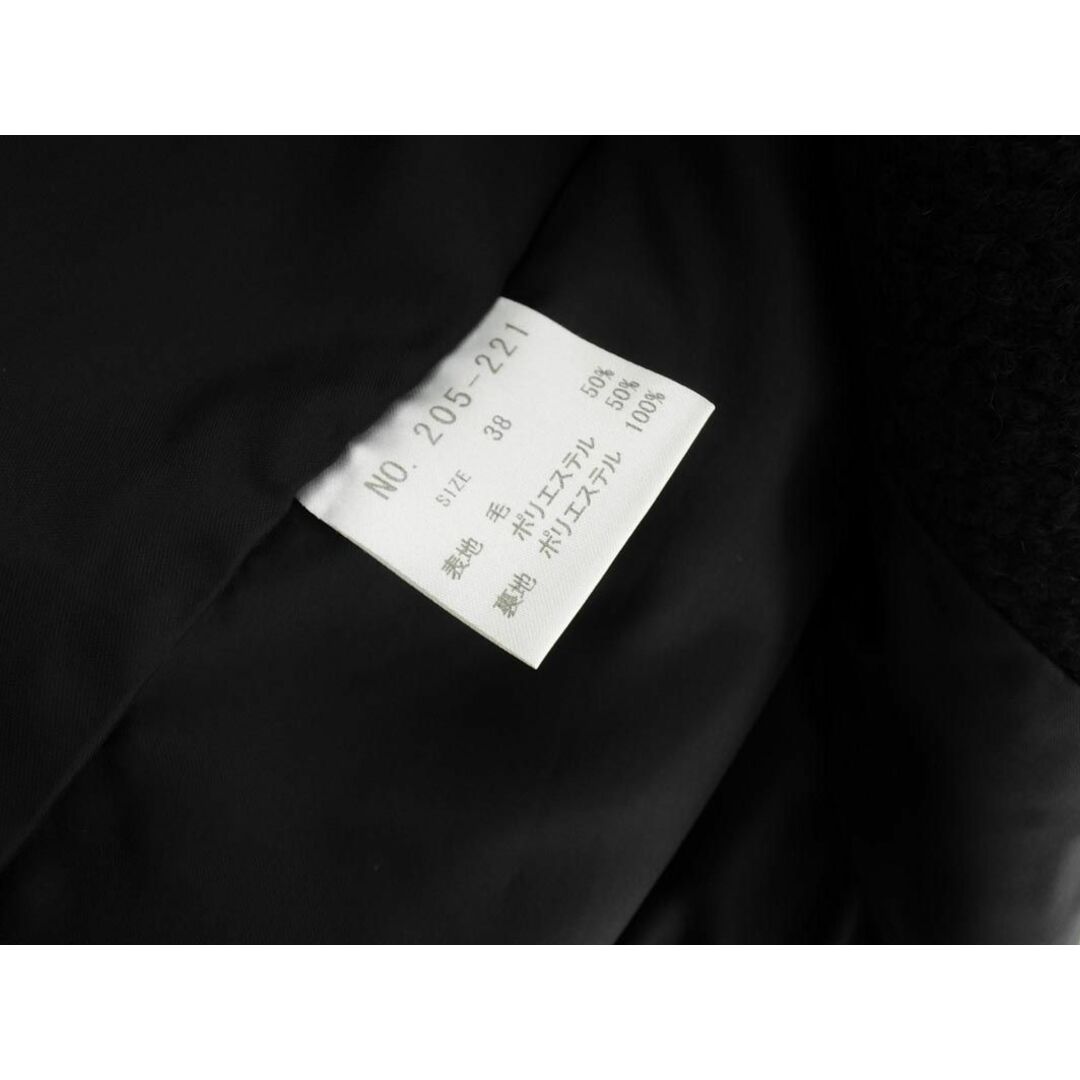 armoire caprice(アーモワールカプリス)のarmoire caprice アーモワールカプリス ウール混 ステンカラー コート size38/黒 ◆■ レディース レディースのジャケット/アウター(その他)の商品写真