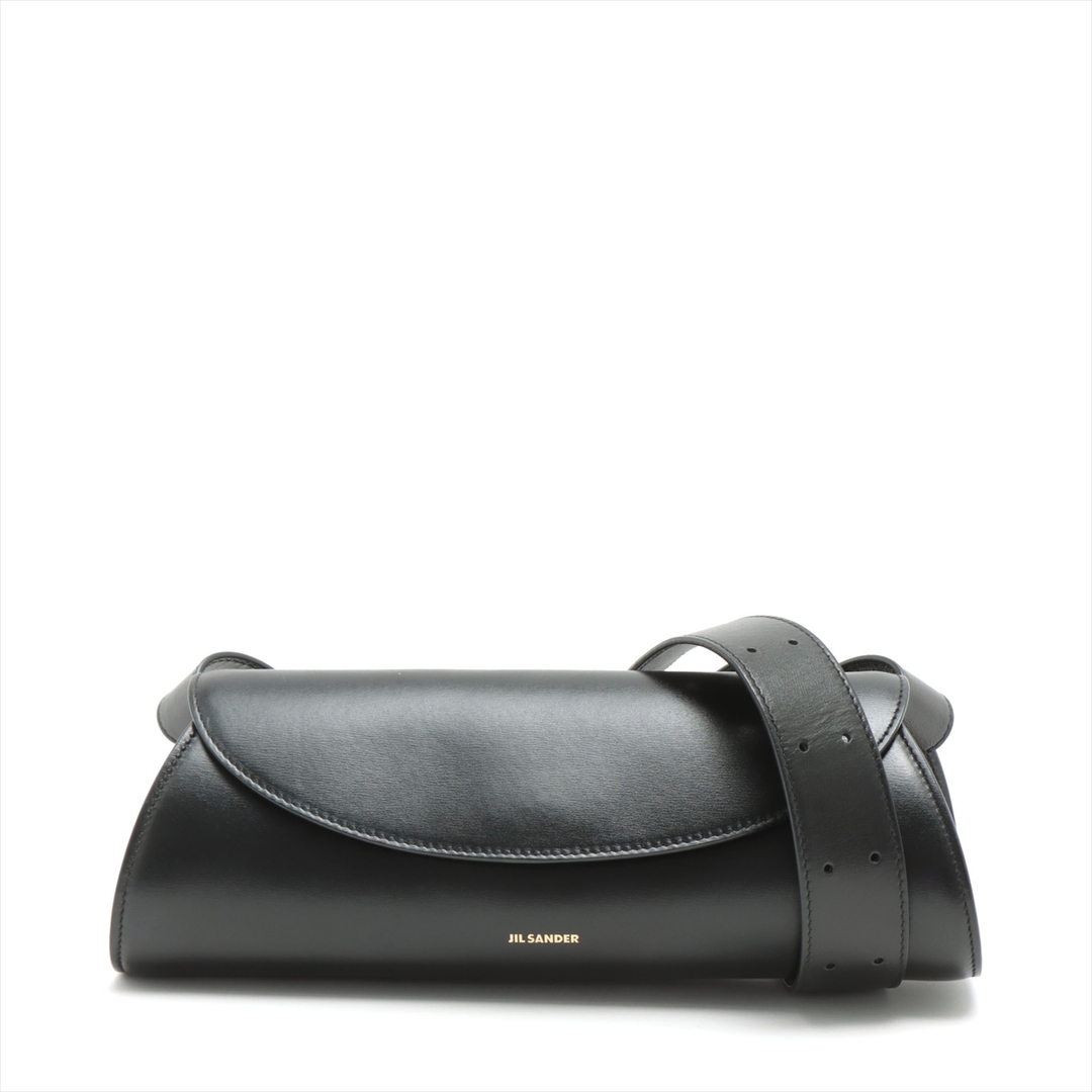 JIL SANDER - ジルサンダー カンノーロ レザー  ブラック レディース ショルダーバッグ