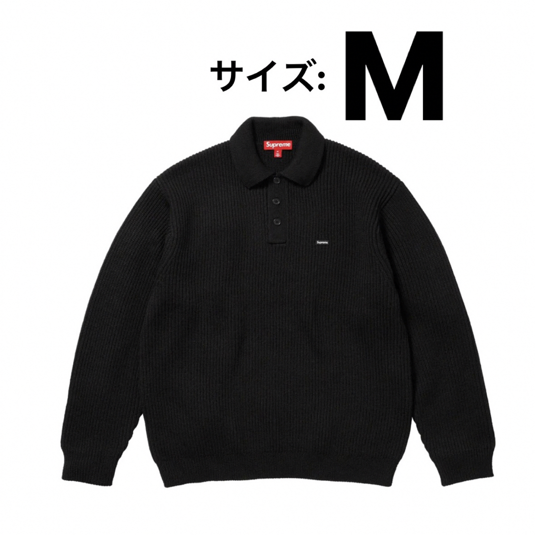 日本超安い supreme Small Box Polo Sweater black - トップス