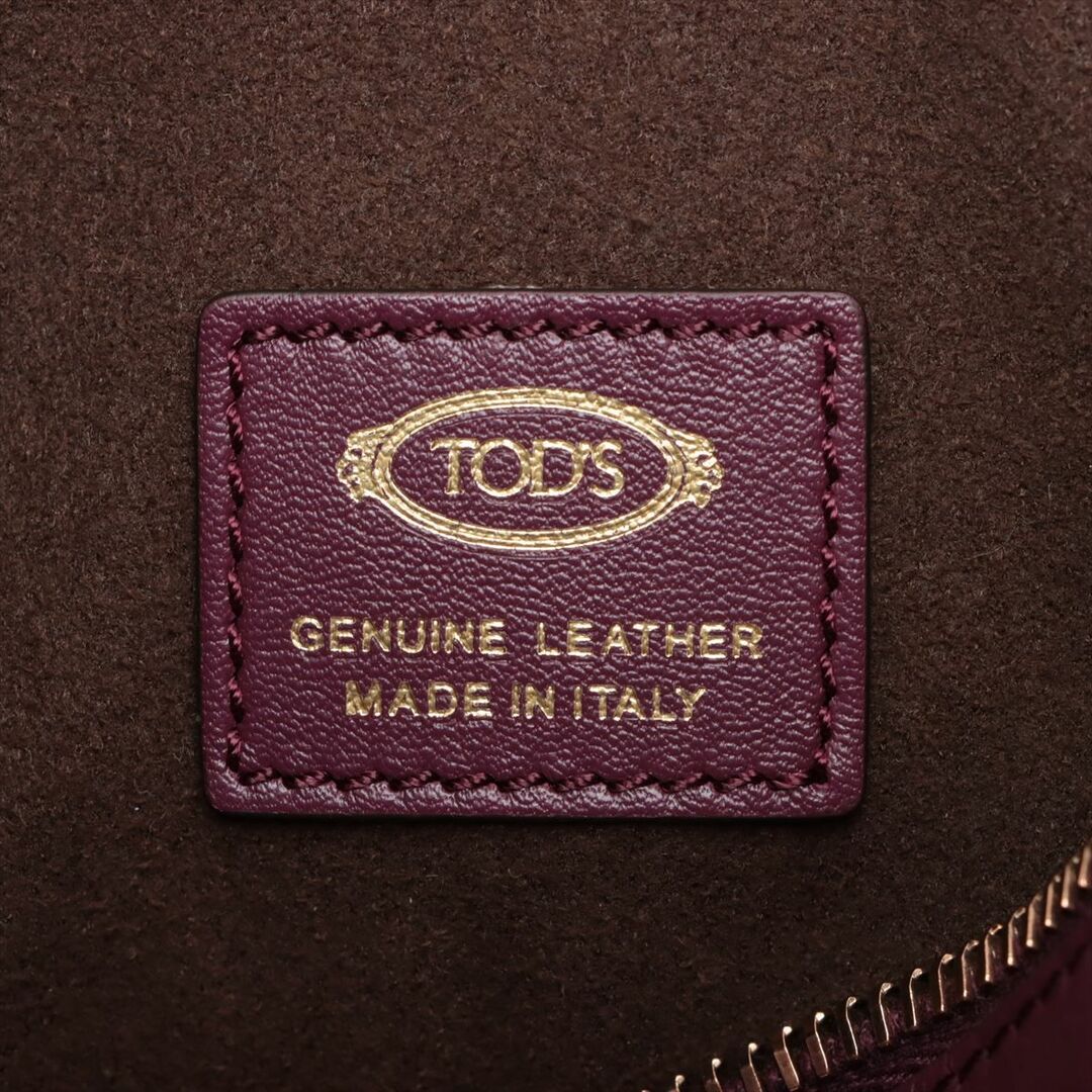 TOD'S(トッズ)のトッズ T タイムレス レザー  パープル レディース ショルダーバッグ レディースのバッグ(ショルダーバッグ)の商品写真