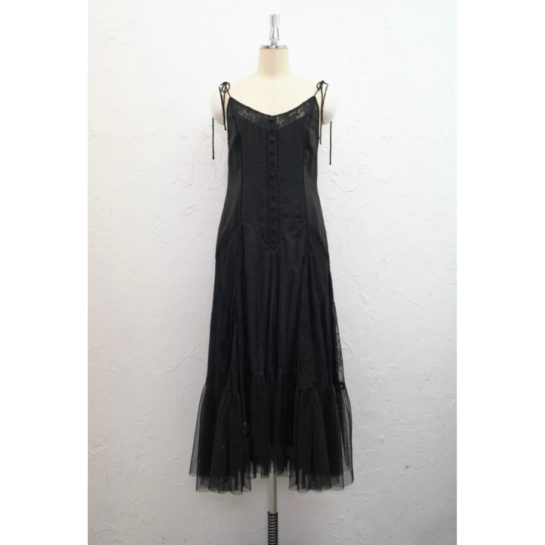 ポリエステル100%herlipto Lace-Trimmed Satin Cami Dress