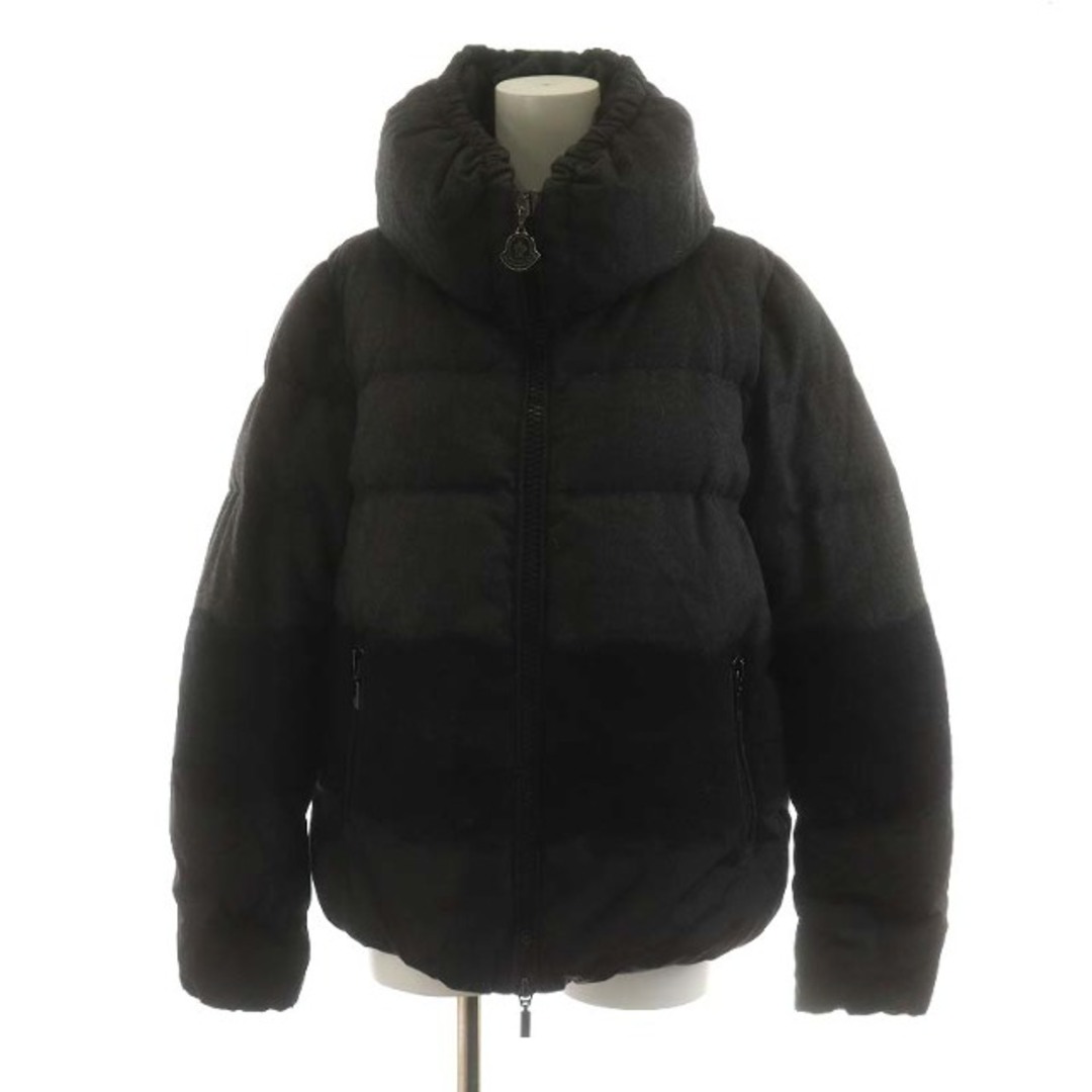 MONCLER(モンクレール)のモンクレール ARBOUSIER ダウンジャケット ウール アウター 1 M 黒 レディースのジャケット/アウター(ダウンジャケット)の商品写真