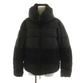 モンクレール(MONCLER)のモンクレール ARBOUSIER ダウンジャケット ウール アウター 1 M 黒(ダウンジャケット)