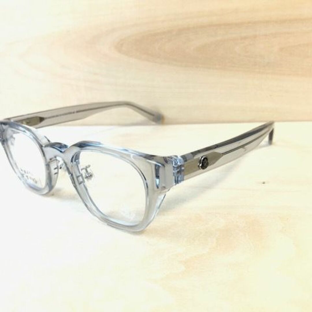 正規品モンクレールMONCLERメガネ眼鏡サングラスめがねクリアフレーム/グレー