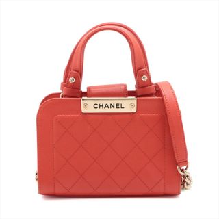 シャネル(CHANEL)のシャネル  レザー  レッド レディース ショルダーバッグ(ショルダーバッグ)