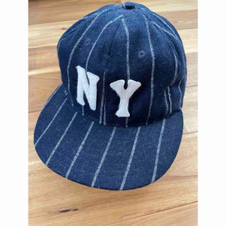 エベッツフィールドフランネル(EBBETS FIELD FLANNEL)の【希少 7 5/8】USA製 エベッツフィールド フランネルズ NY CAP(キャップ)