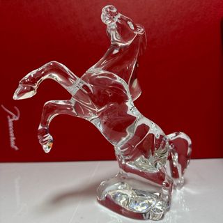 バカラ(Baccarat)のバカラ　いななく馬　フィギュアリン　長期保存品、新品(置物)