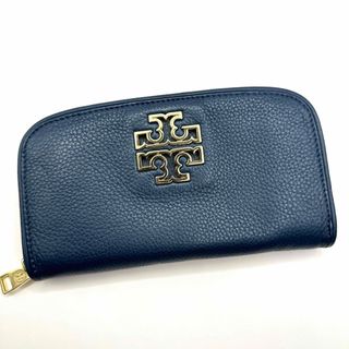 トリーバーチ(Tory Burch)のTORY BURCH トリーバーチ ラウンドファスナー 長財布 ネイビー(財布)