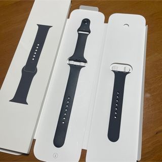 アップル(Apple)の【純正】Apple Watchバンド 44mm 黒　箱付(腕時計(デジタル))