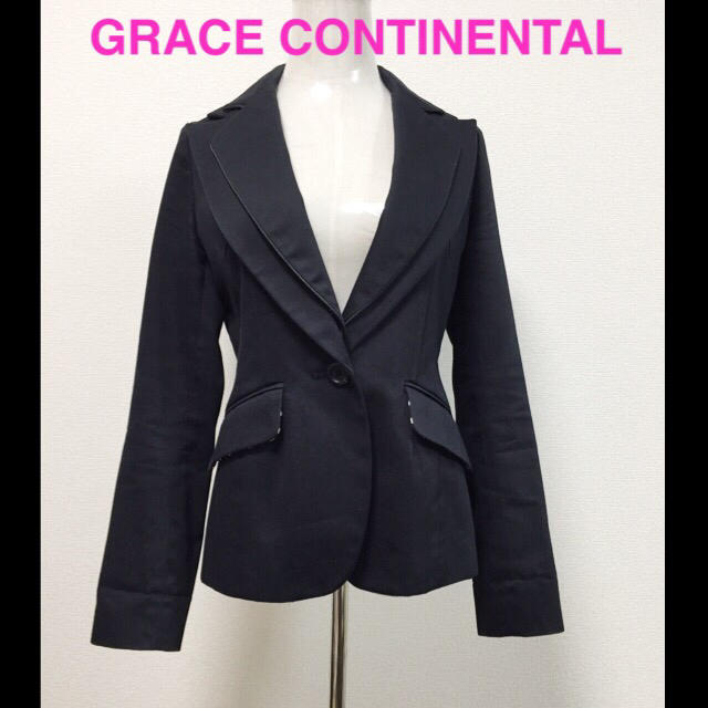 GRACE CONTINENTAL(グレースコンチネンタル)の美品GRACE CONTINENTALのキレイめジャケット🌟 レディースのジャケット/アウター(テーラードジャケット)の商品写真