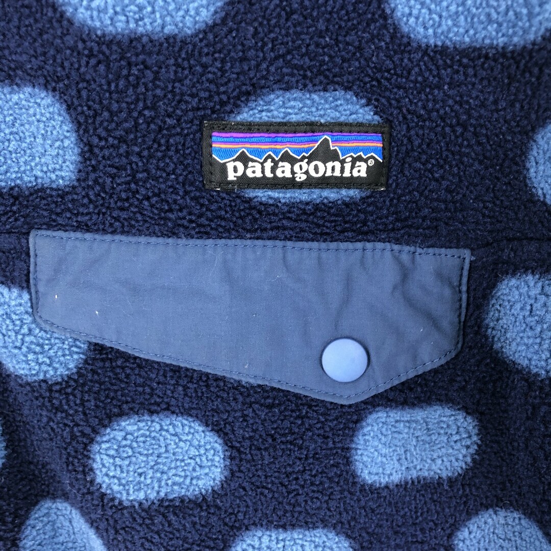 patagonia(パタゴニア)の古着 14年製 パタゴニア Patagonia シンチラスナップT 25455FA14 総柄 フリースプルオーバー レディースXS /eaa397885 レディースのジャケット/アウター(その他)の商品写真