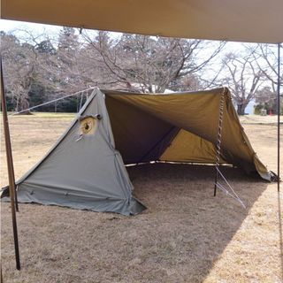 美品 バンドック BUNDOK ソロベース セパレートウォール スクエア ...