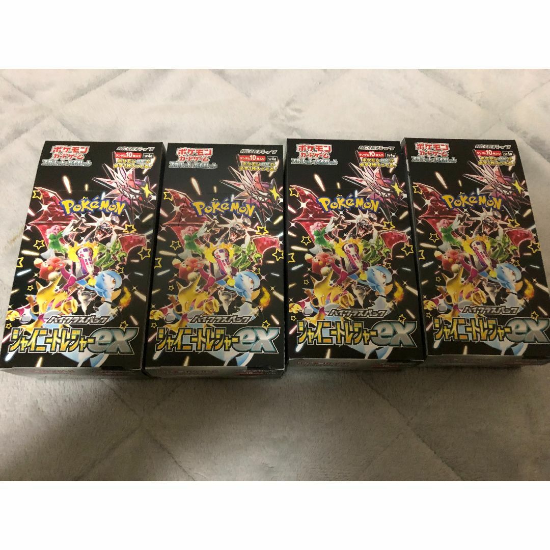 新品 4 BOX シャイニングトレジャー ex ポケモン ポケカ 新品 4 BOX シャイニングトレジャー ex ポケモン ポケカ