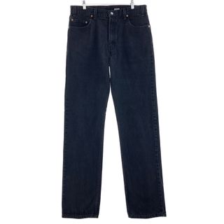 リーバイス(Levi's)の古着 リーバイス Levi's 505 REGULAR FIT STRAIGHT LEG ブラックデニム テーパードデニムパンツ USA製 メンズw36 /taa003820(デニム/ジーンズ)