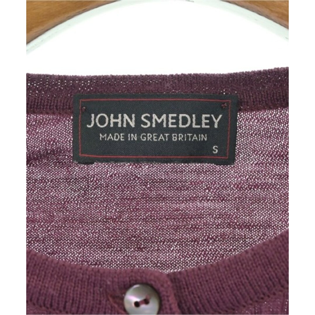 JOHN SMEDLEY(ジョンスメドレー)のJOHN SMEDLEY ジョンスメドレー カーディガン S 紫 【古着】【中古】 レディースのトップス(カーディガン)の商品写真