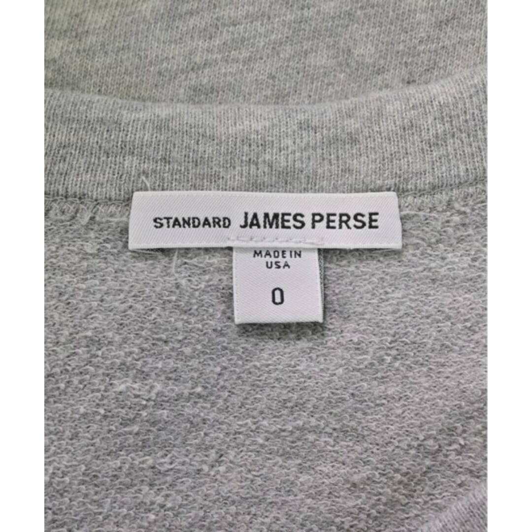 JAMES PERSE(ジェームスパース)のJAMES PERSE ジェームスパース スウェット 0(S位) グレー 【古着】【中古】 レディースのトップス(トレーナー/スウェット)の商品写真