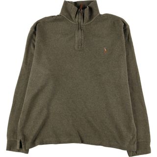 ラルフローレン(Ralph Lauren)の古着 ラルフローレン Ralph Lauren ESTATE RIB コットンニットハーフジップセーター メンズL /eaa398061(ニット/セーター)