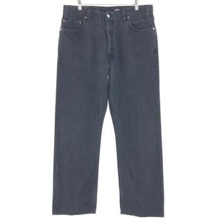 リーバイス(Levi's)の古着 リーバイス Levi's 505 REGULAR FIT STRAIGHT LEG ブラックデニム テーパードデニムパンツ メンズw36 /taa003643(デニム/ジーンズ)