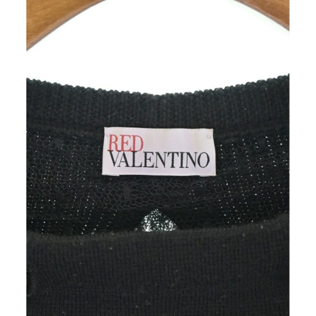 RED VALENTINO(レッドヴァレンティノ)のRED VALENTINO ヴァレンティノレッド ニット・セーター S 黒 【古着】【中古】 レディースのトップス(ニット/セーター)の商品写真