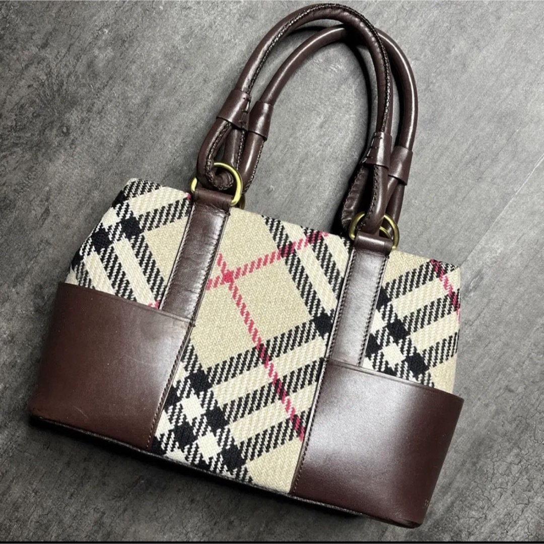 人気提案 BURBERRY ノバチェック バーバリー ベージュ ハンドバッグ