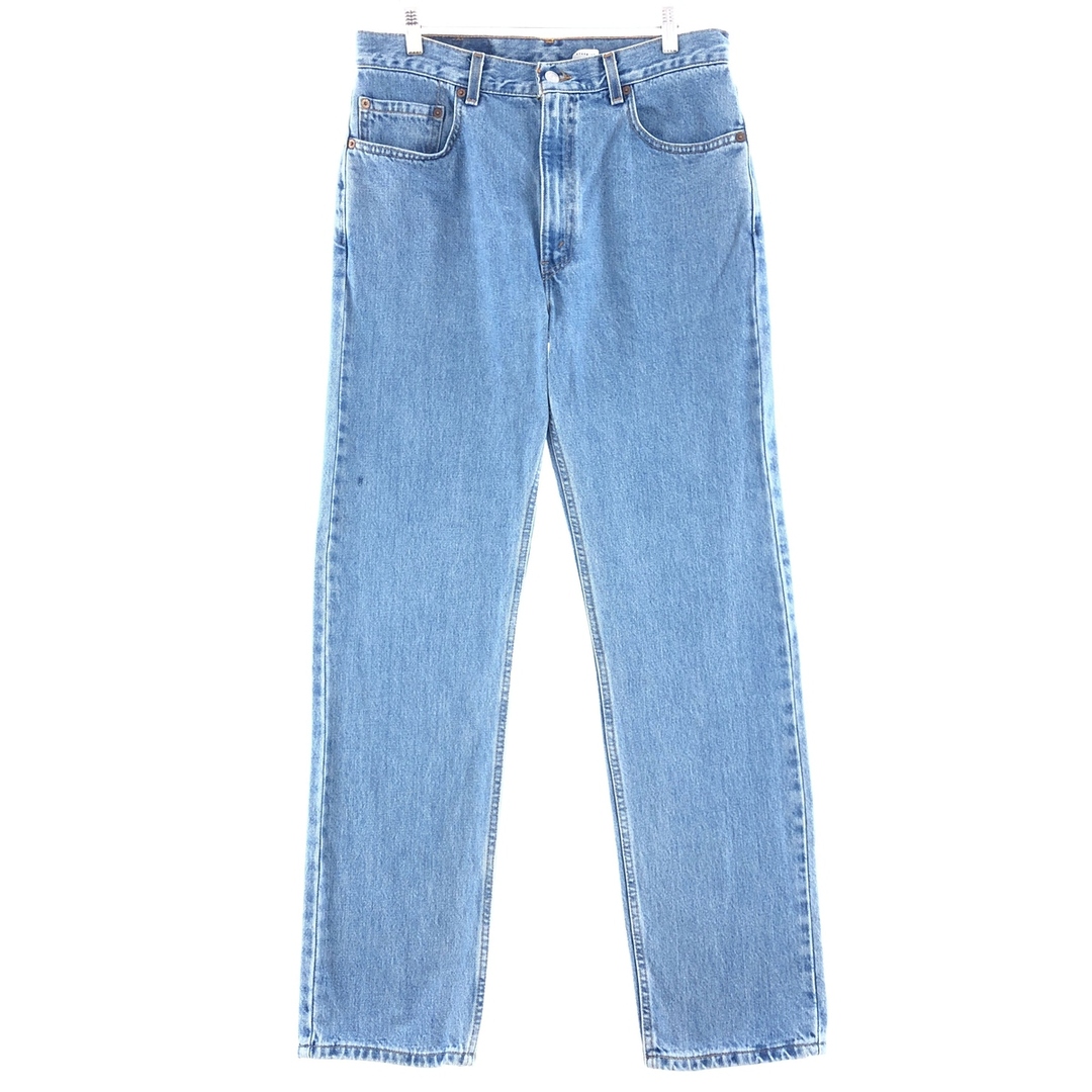 リーバイス Levi's 505 REGULAR FIT STRAIGHT LEG テーパードデニムパンツ USA製 メンズw34 /taa002856ブルー系青色柄