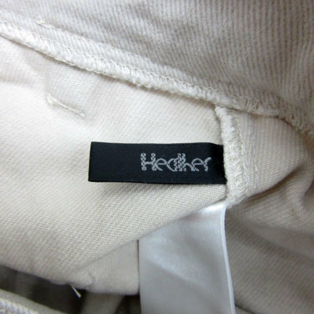 heather(ヘザー)のヘザー Heather ワイドパンツ アンクル丈 XXS ベージュ レディースのパンツ(その他)の商品写真