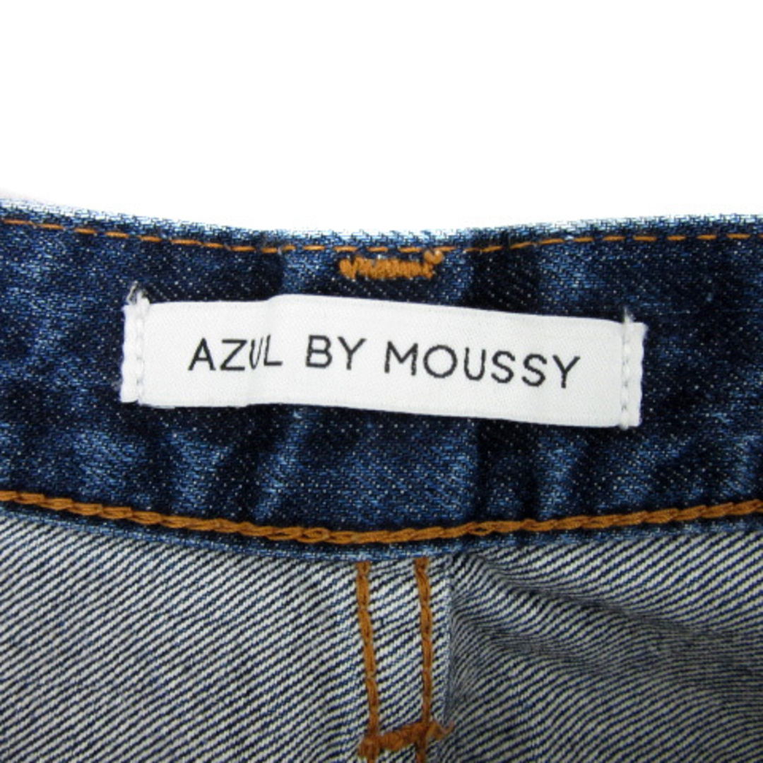 AZUL by moussy(アズールバイマウジー)のアズールバイマウジー デニムスカート タイトスカート ミモレ丈 スリット L 青 レディースのスカート(ひざ丈スカート)の商品写真