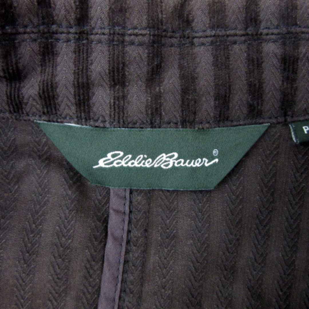 Eddie Bauer(エディーバウアー)のエディーバウアー オープンカラージャケット ストライプ柄 コーデュロイ 茶 レディースのジャケット/アウター(その他)の商品写真