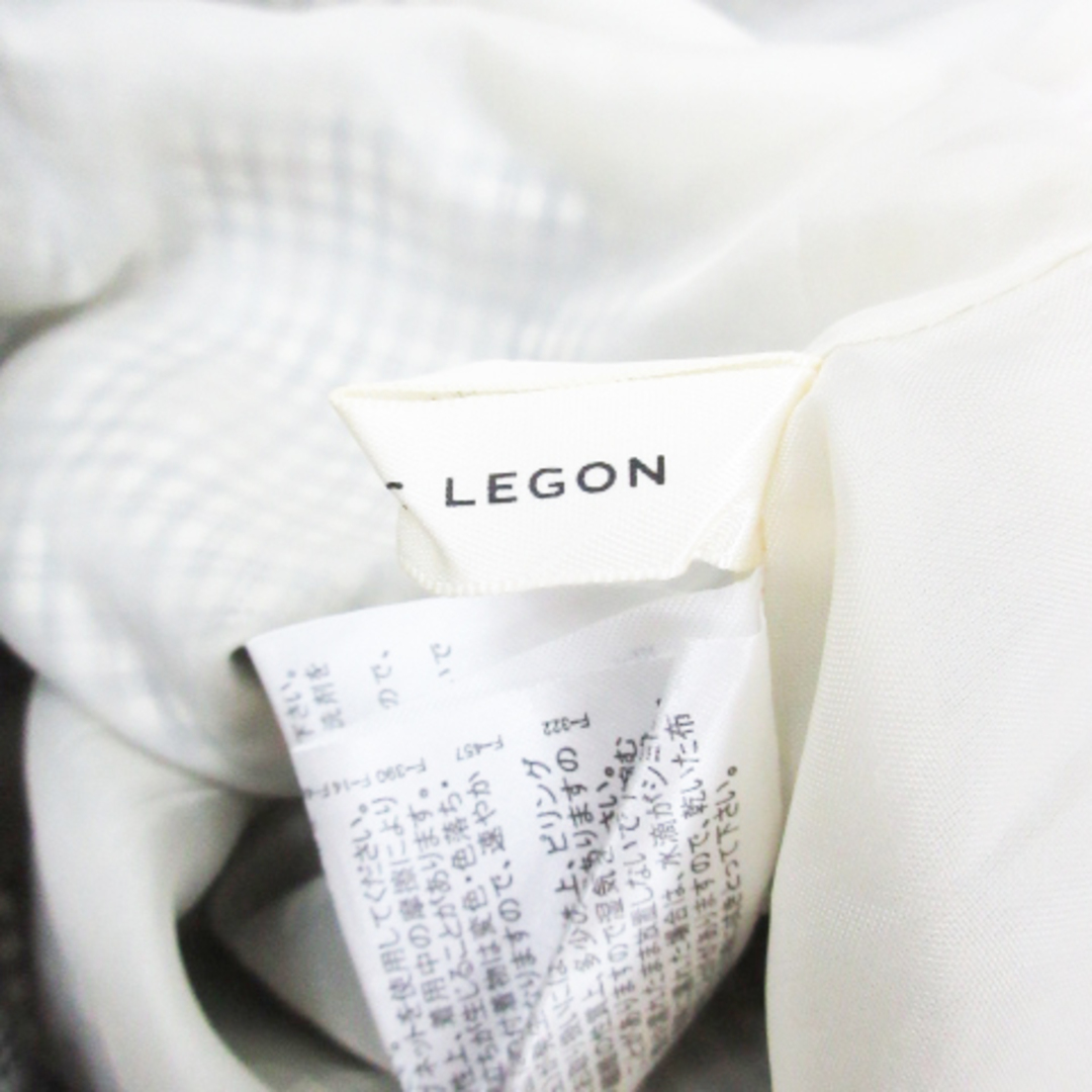 MAJESTIC LEGON(マジェスティックレゴン)のマジェスティックレゴン フレアスカート ギンガムチェック柄 M 白 黒 ■MO レディースのスカート(ロングスカート)の商品写真