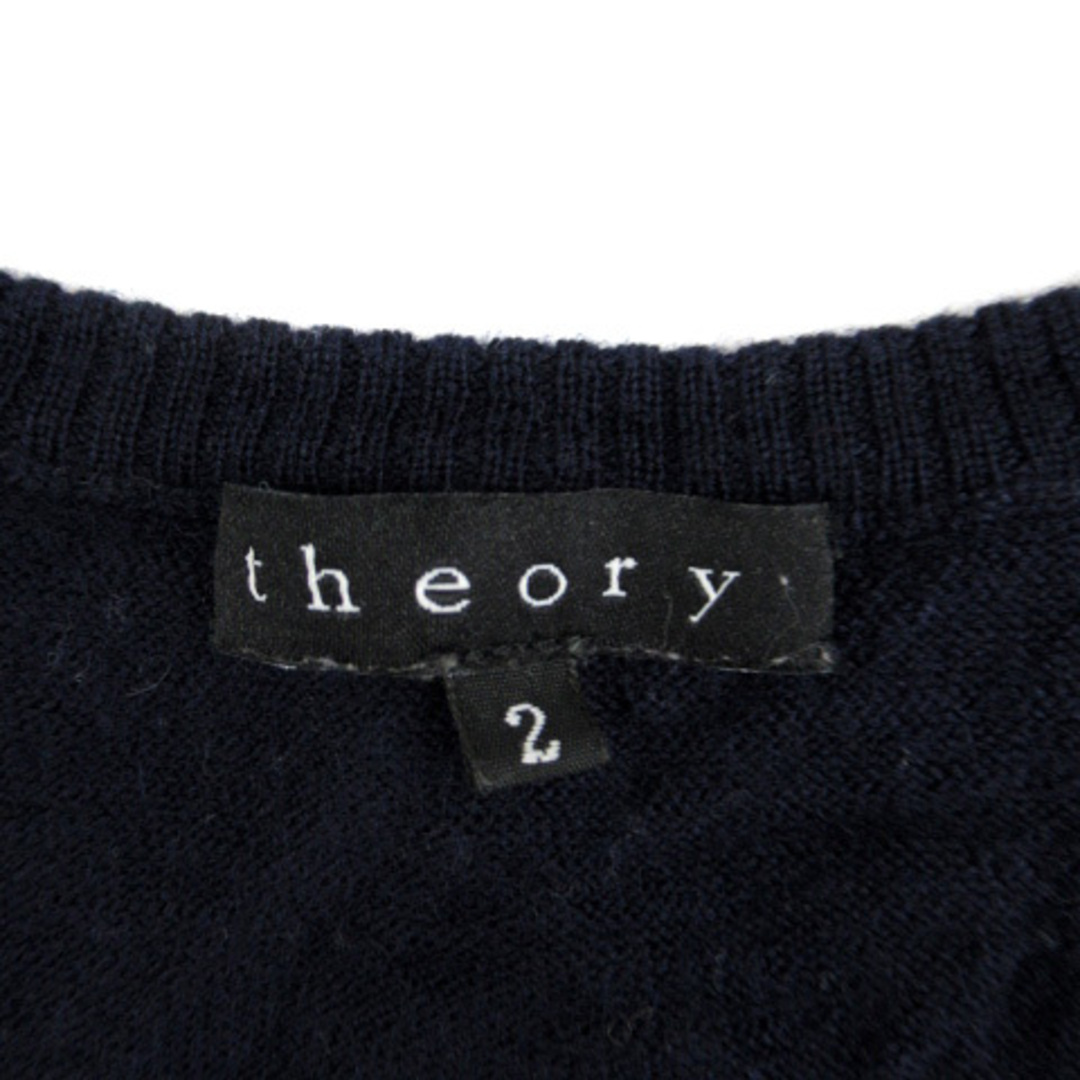 theory(セオリー)のセオリー theory ニット セーター 長袖 Vネック ウール 2 紺 レディースのトップス(ニット/セーター)の商品写真