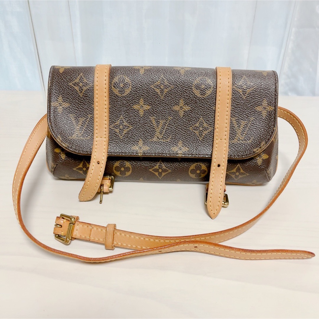 LOUIS VUITTON(ルイヴィトン)の【美品】ルイ・ヴィトン モノグラム ポシェット マレル ウエストバッグ レディースのバッグ(ショルダーバッグ)の商品写真