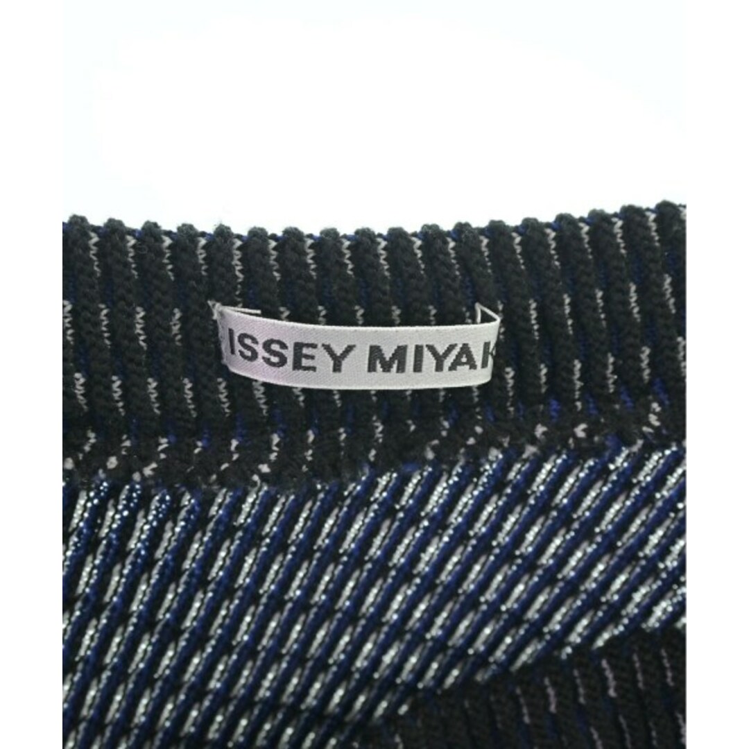 ISSEY MIYAKE ロング・マキシ丈スカート 2(M位) 黒x青x白なし伸縮性