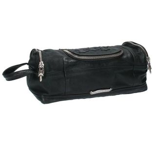 クロムハーツ(Chrome Hearts)のクロムハーツ  DUFFLE セメタリークロスパッチダガージップレザーハンドバッグ メンズ(その他)