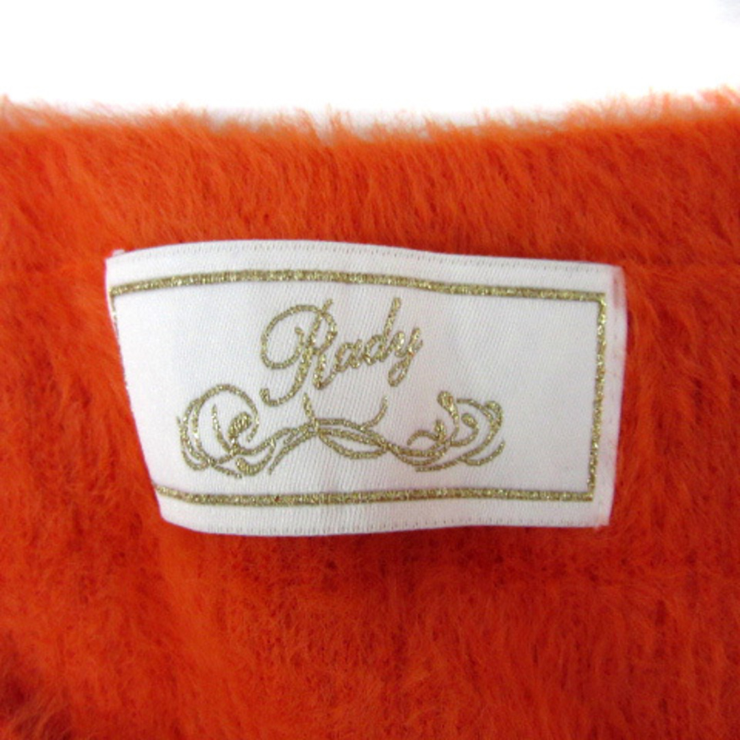 Rady(レディー)のレディ シャギーニット セーター 長袖 Vネック ショート丈 無地 M オレンジ レディースのトップス(ニット/セーター)の商品写真