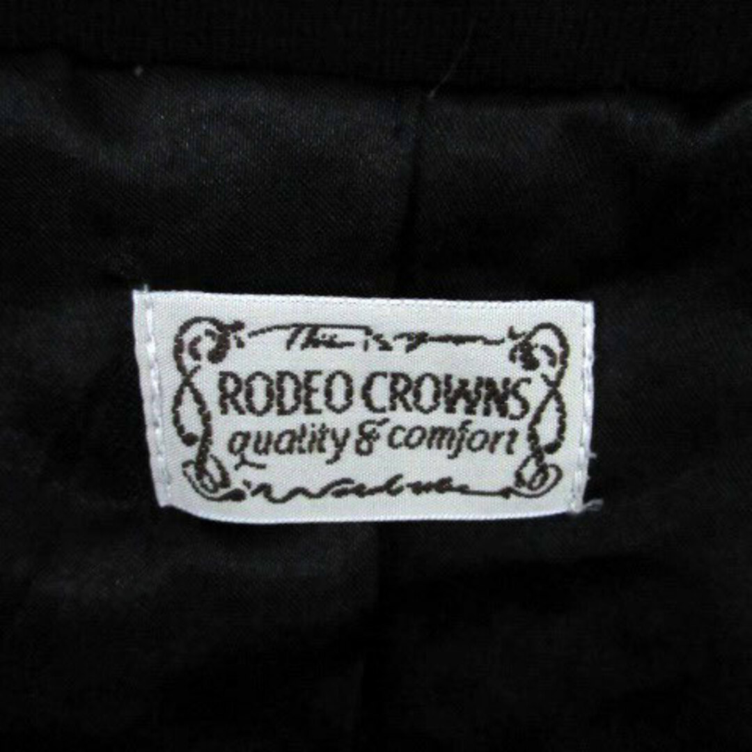 RODEO CROWNS(ロデオクラウンズ)のロデオクラウンズ テーラードジャケット シングルボタン 総裏地 ミドル丈 2 黒 レディースのジャケット/アウター(その他)の商品写真