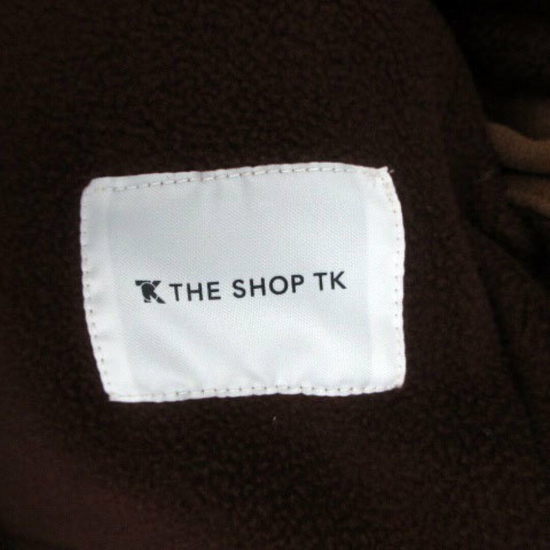 THE SHOP TK(ザショップティーケー)のザショップティーケー カジュアルシャツ バンドカラー 長袖 スエード調 M 茶色 メンズのトップス(シャツ)の商品写真