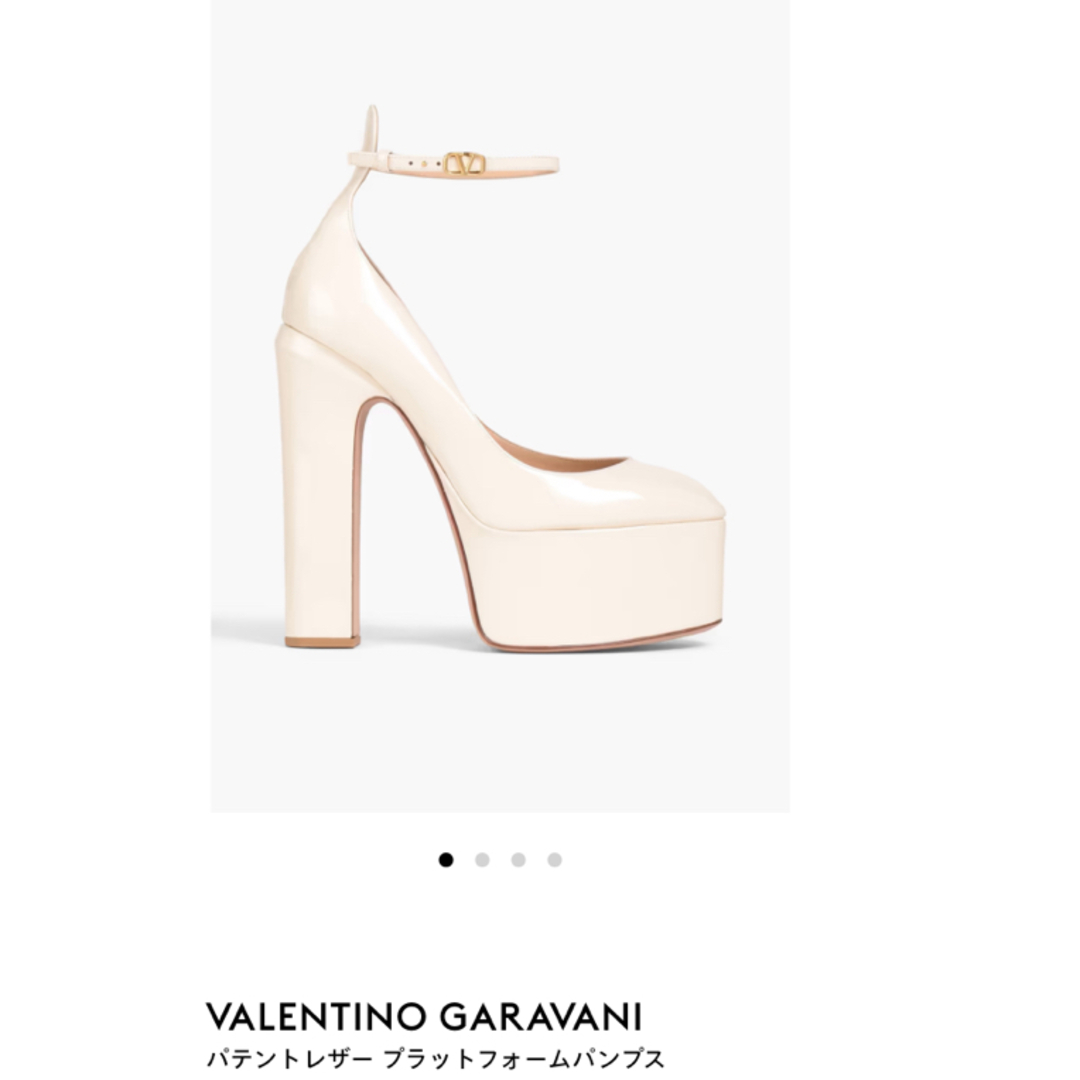 valentino garavani(ヴァレンティノガラヴァーニ)のVALENTINO GARAVANIパテントレザープラットフォームパンプス36 レディースの靴/シューズ(ハイヒール/パンプス)の商品写真