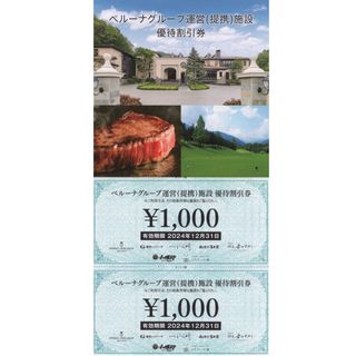 ベルーナ　株主優待券　2000円分(その他)